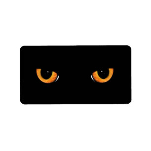 Etiquetas de dirección Ojos de gato negro