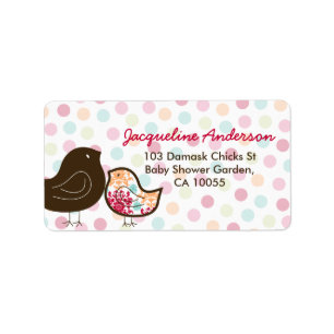 Etiquetas de dirección para Baby Shower Candy Pop 