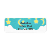 Etiquetas de dirección para Baby Shower de Estrell