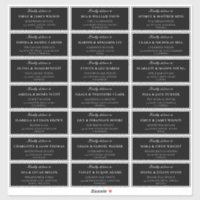 Etiquetas de dirección para invitados a bodas de m