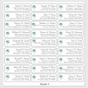 Etiquetas de dirección para invitados de boda con 