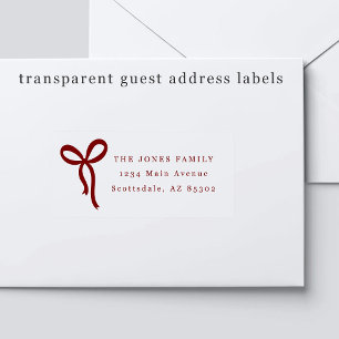 Etiquetas de dirección para invitados de boda con 