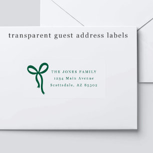 Etiquetas de dirección para invitados de boda con 