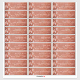 Etiquetas de dirección para invitados de 'Fall in 