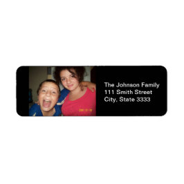 Etiquetas de dirección personalizadas con foto de 