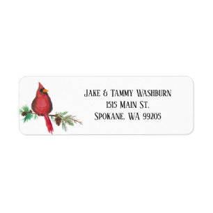 Etiquetas de dirección personalizadas del cardenal