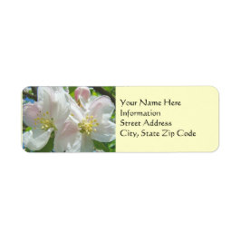 Etiquetas de dirección personalizadas flores de ma
