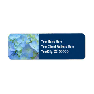 Etiquetas de dirección personalizadas Hortensias f