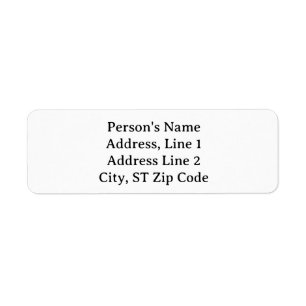 Etiquetas de dirección personalizadas, sencillamen