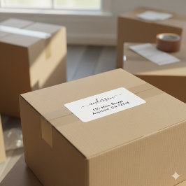 Etiquetas de dirección personalizadas simples y el