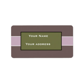 Etiquetas de dirección púrpura personalizado