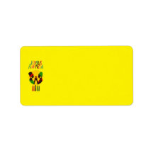 Etiquetas de direcciones afrocéntricas de Kwanzaa 
