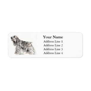 Etiquetas de direcciones American Cocker Spaniel
