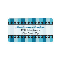 Etiquetas de direcciones azules de Awnings Brillan