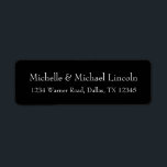 Etiquetas de direcciones B y W Minimalistas person<br><div class="desc">Etiquetas de direcciones B y W Minimalistas personalizadas</div>