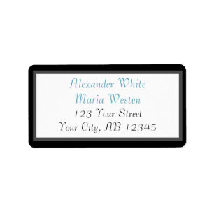 Etiquetas de direcciones Blue Modern