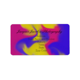 Etiquetas de direcciones con fondo de estilo de co