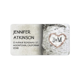 etiquetas de direcciones de árbol de abedul