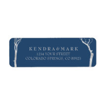 Etiquetas de direcciones de árbol de birco platead