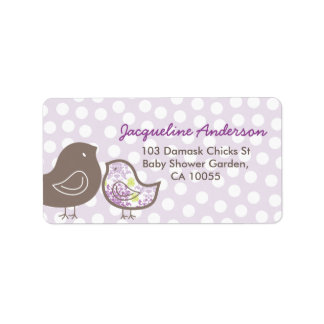 Etiquetas de direcciones de Baby Shower de chicles