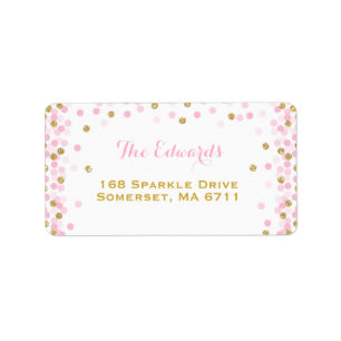 Etiquetas De Direcciones De Baby Shower De Confett