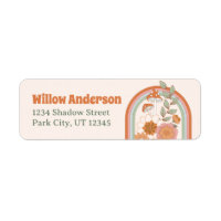 Etiquetas de direcciones de Baby Shower Hippie de 