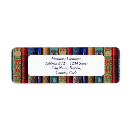 Etiquetas de direcciones de bibliófilo (Art Nouvea