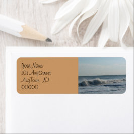 Etiquetas de direcciones de Boda de arena de playa
