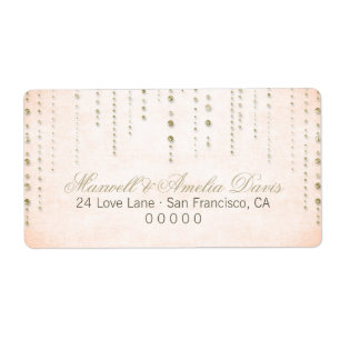 Etiquetas de direcciones de Boda de aspecto de Pur