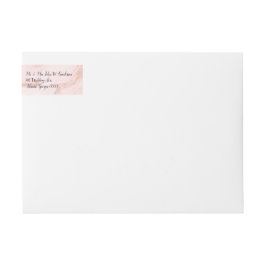 Etiquetas de direcciones de Bodas con marcas de or