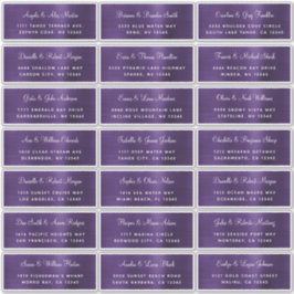 Etiquetas de direcciones de Bodas individuales vio