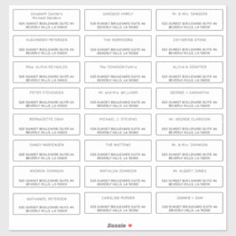 etiquetas de direcciones de correo de invitados in