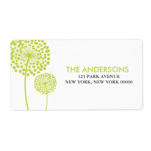 Etiquetas de direcciones de Dandelions
