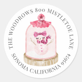 Etiquetas de direcciones de devolución de globo de