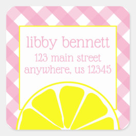 Etiquetas de direcciones de devolución de lemonade