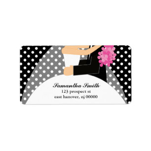 Etiquetas de direcciones de devolución de novias y