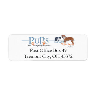 Etiquetas de direcciones de devolución de PUPs