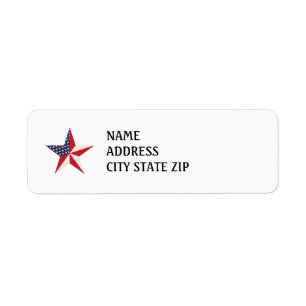 Etiquetas de direcciones de devolución de Star Ame