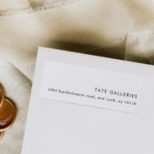 Etiquetas de direcciones de devolución Minimalista