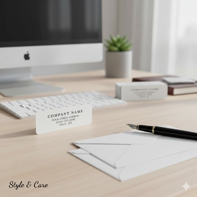 Etiquetas de direcciones de devolución personaliza (Personalized Return Address Labels - Add Your Text)