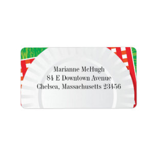 Etiquetas de direcciones de envío de Fiesta de sal