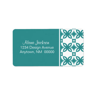 Etiquetas de direcciones de floros Art Deco