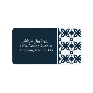 Etiquetas de direcciones de floros Art Deco