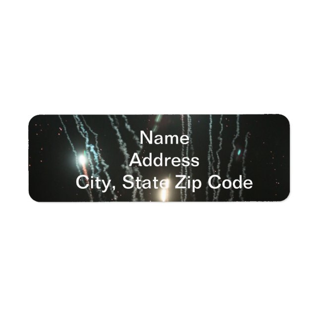 Etiquetas de direcciones de fuegos artificiales (Frente)