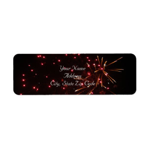 Etiquetas de direcciones de fuegos artificiales