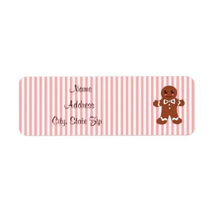 Etiquetas de direcciones de Gingerbread