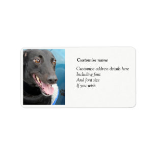 Etiquetas de direcciones de Greyhound