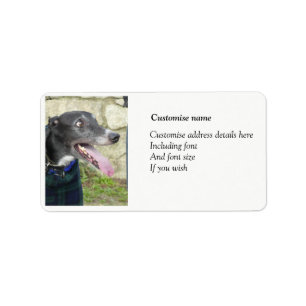 Etiquetas de direcciones de Greyhound