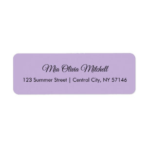 Etiquetas de direcciones de guiones violetas de co