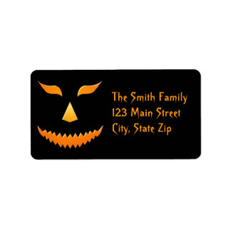 Etiquetas de direcciones de Halloween